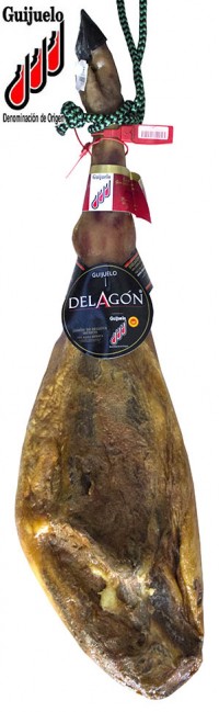Iberian Ham Acorn-Fed 75%, Delagon Gran Reserva Guijuelo D.O ≈ 7,5 - 8 kg/16,5 - 17,5 lb, 48+ months