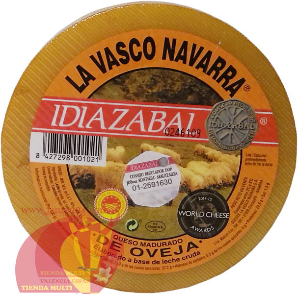 Sheep Milk Cheese Idiazabal, La Vasco Navarra ≈ 3,5 kg