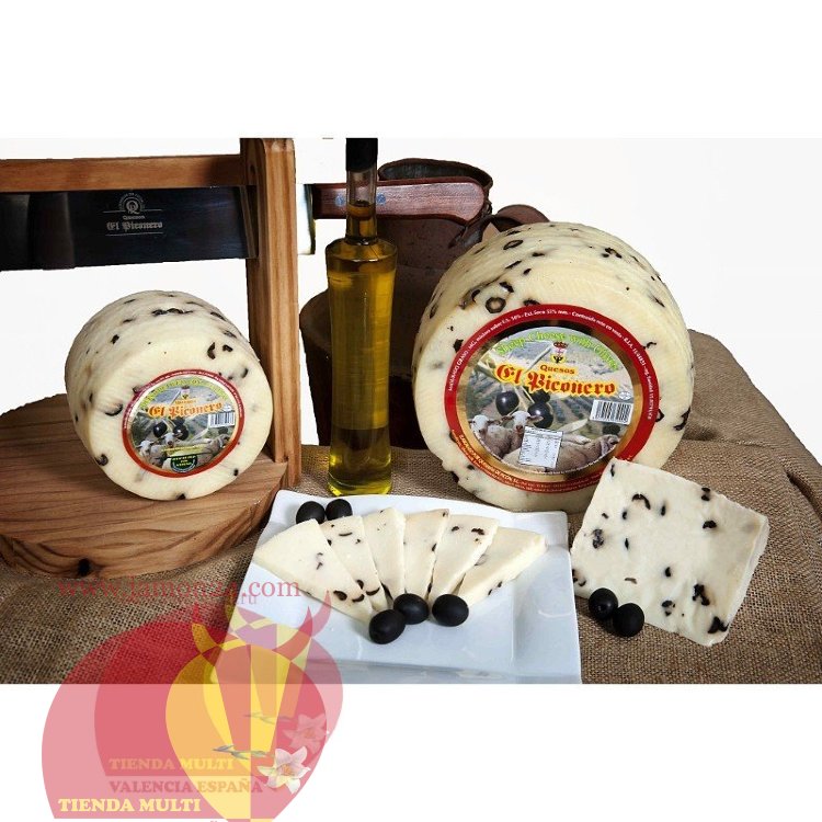 Sheep Milk Cheese El Hidalgo, With Olives, Soft ≈ 1 kg