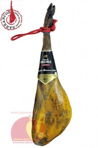 Iberian Ham 100% Pure, Acorn-Fed Porco Preto Barrancos D.O., Portugal ≈ 7 kg/15,4 lb, up to 40 months