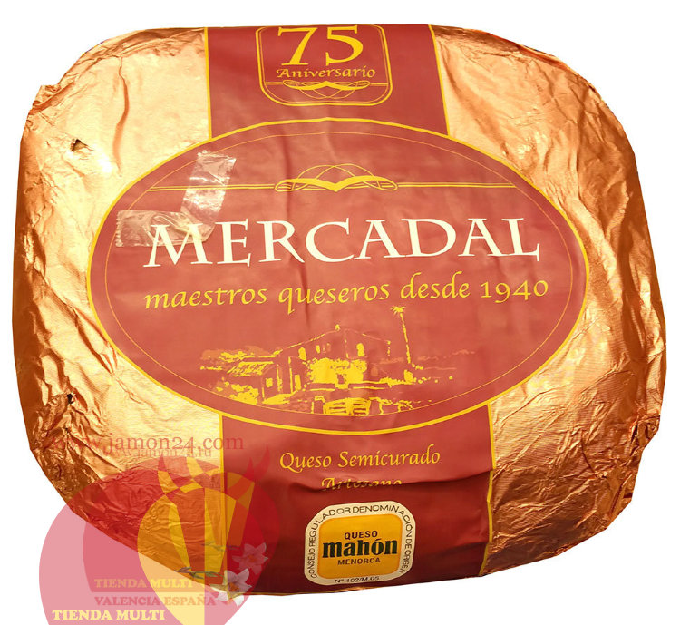 Cow's Milk Cheese Mahon, Mercadal Semi-Cured, 18€/kg ≈ 2,3 kg