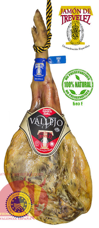 Trevélez I.G.P. Ham Vallejo Blue Label ≈ 7 - 7,5 kg/15,5 - 16,6 lb, 17+ months