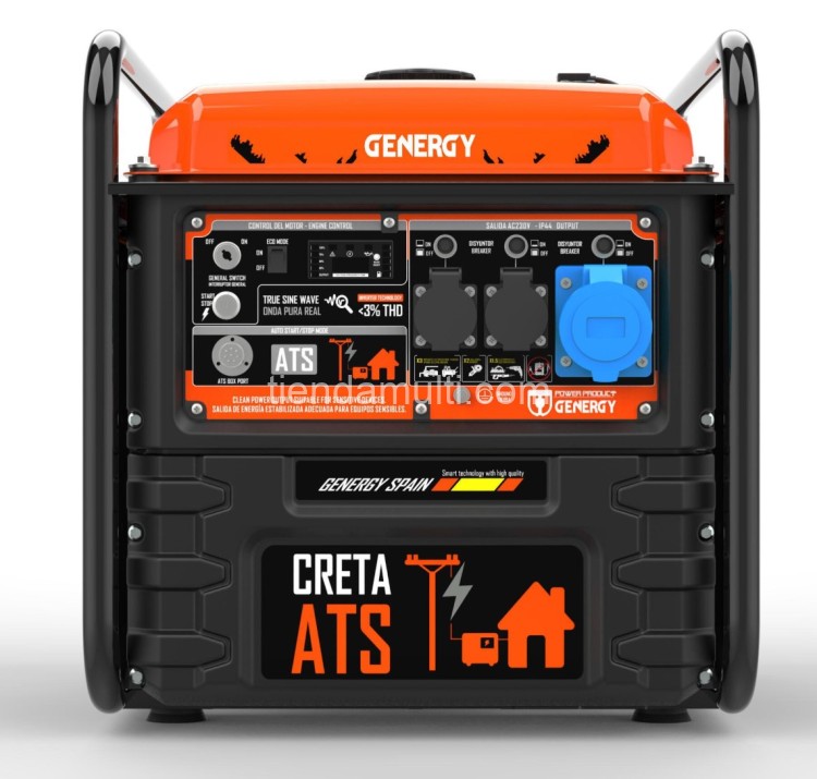 7,5 kW Генератор інверторний бензин Genergy CRETA ATS