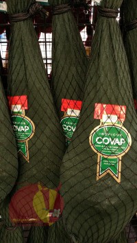 Iberian Ham 50% Pure, Cereal- and Acorn-Fed Covap Ensinares ≈ 8 kg/17,6 lb, 30+ months