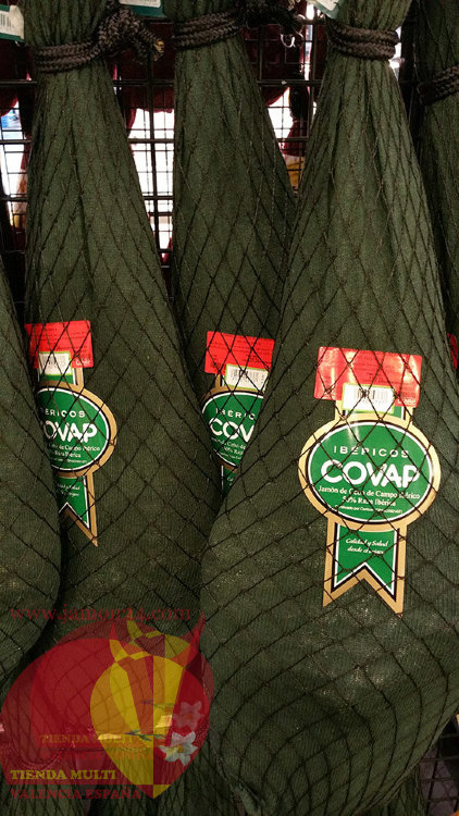 Iberian Ham 50% Pure, Cereal- and Acorn-Fed Covap Ensinares ≈ 8 kg/17,6 lb, 30+ months